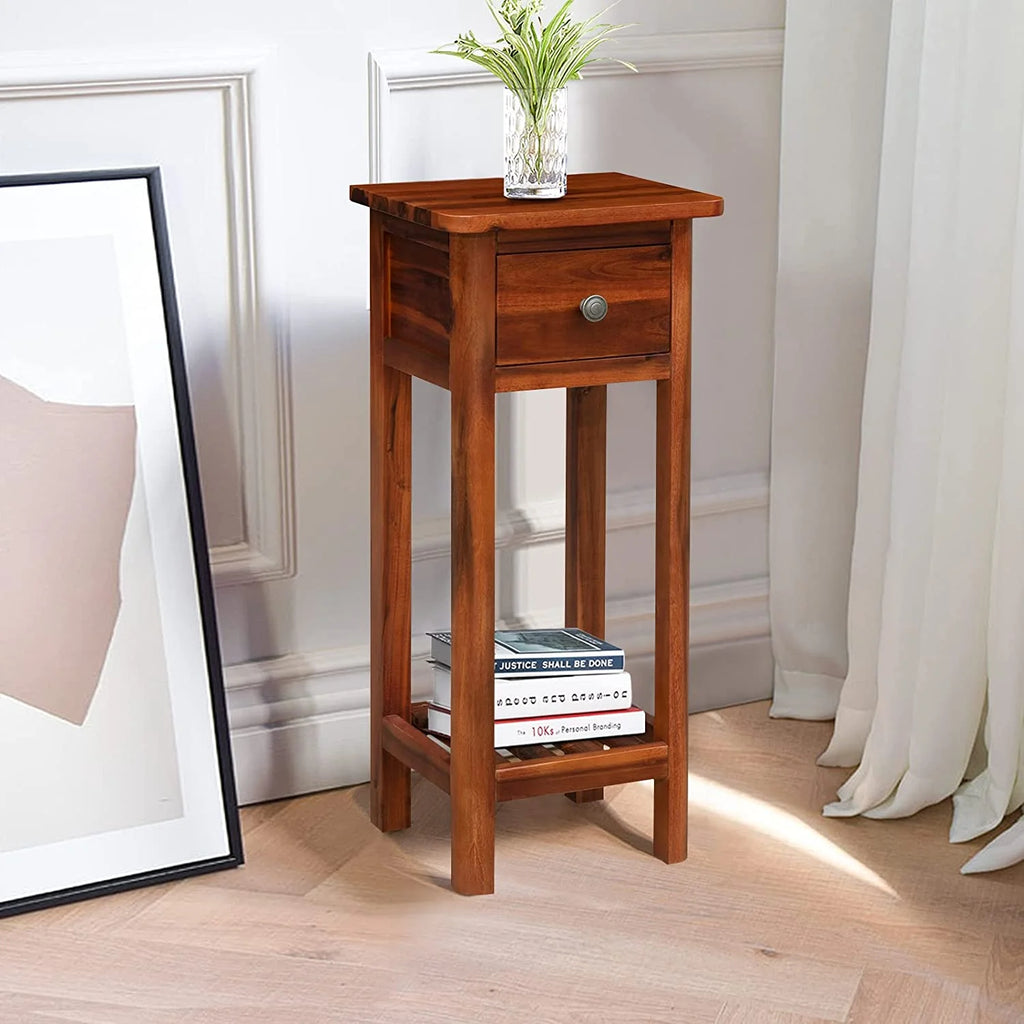2-Tier Side Table with Drawer O88989