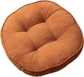 Orange 22x22 Inch Corduroy Round Chair Pad M520