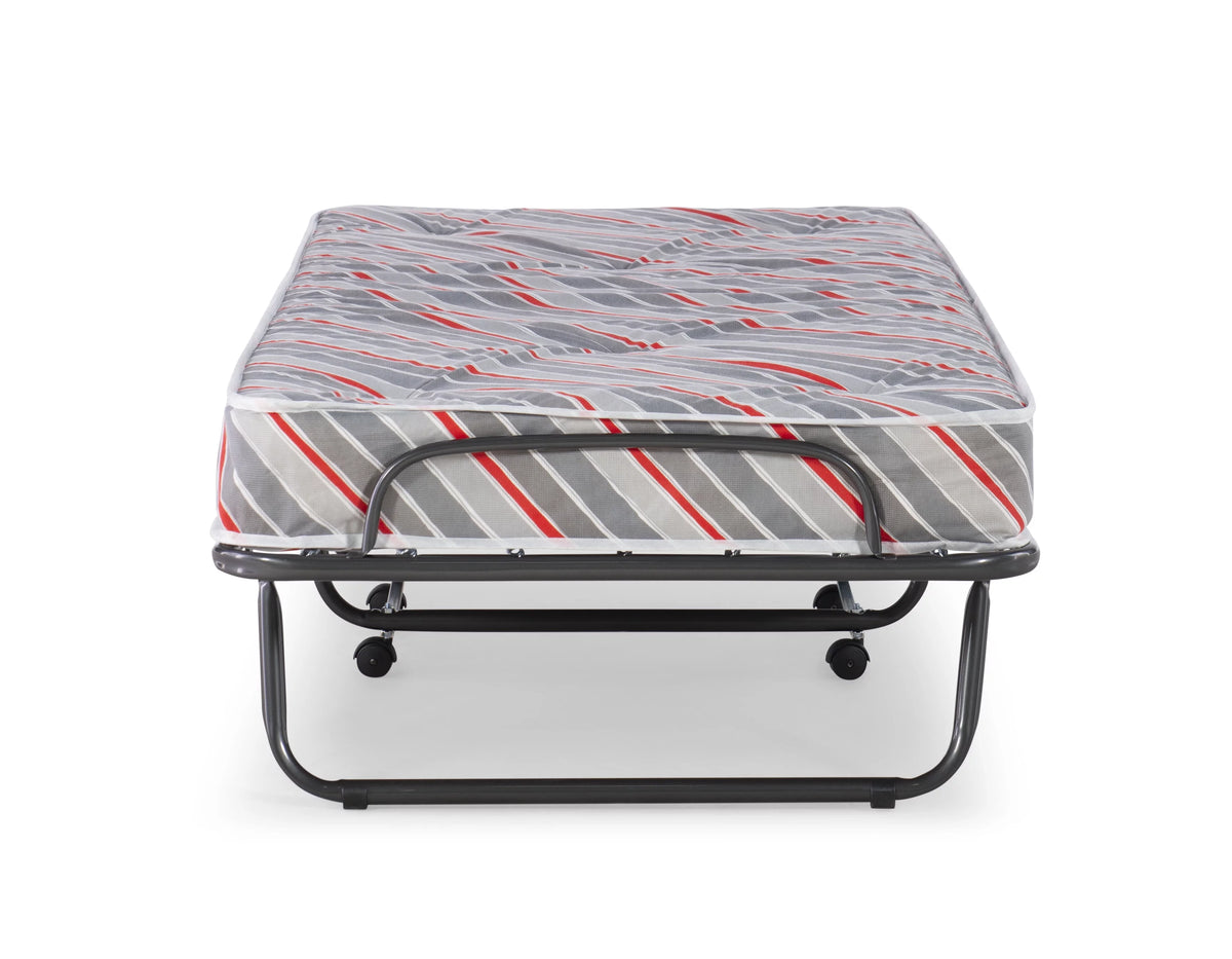 Folding Rollaway Guest Bed with Innerspring Mattress J4301