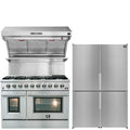 48 Gas Range, Range Hood, Refrigerator Appliance Package Z3725