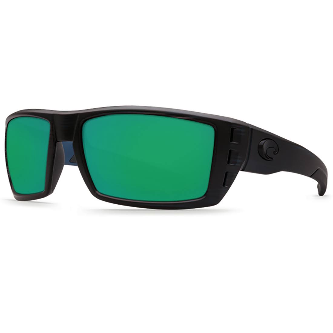 Matte Black Teak Green Sunglasses B32952