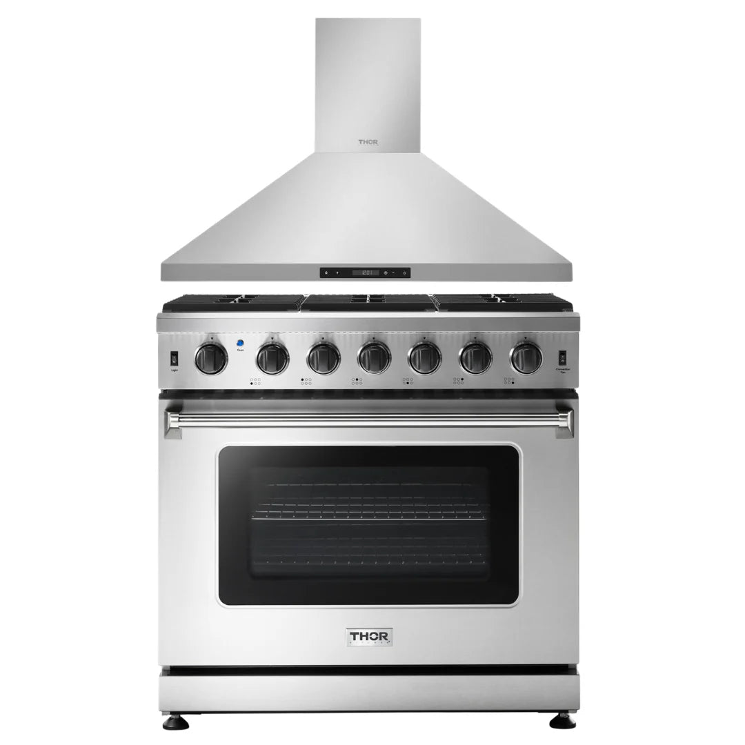 36 Propane Gas Range and Range Hood C425