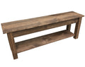 Bench with Shelf 72 Inches R31151
