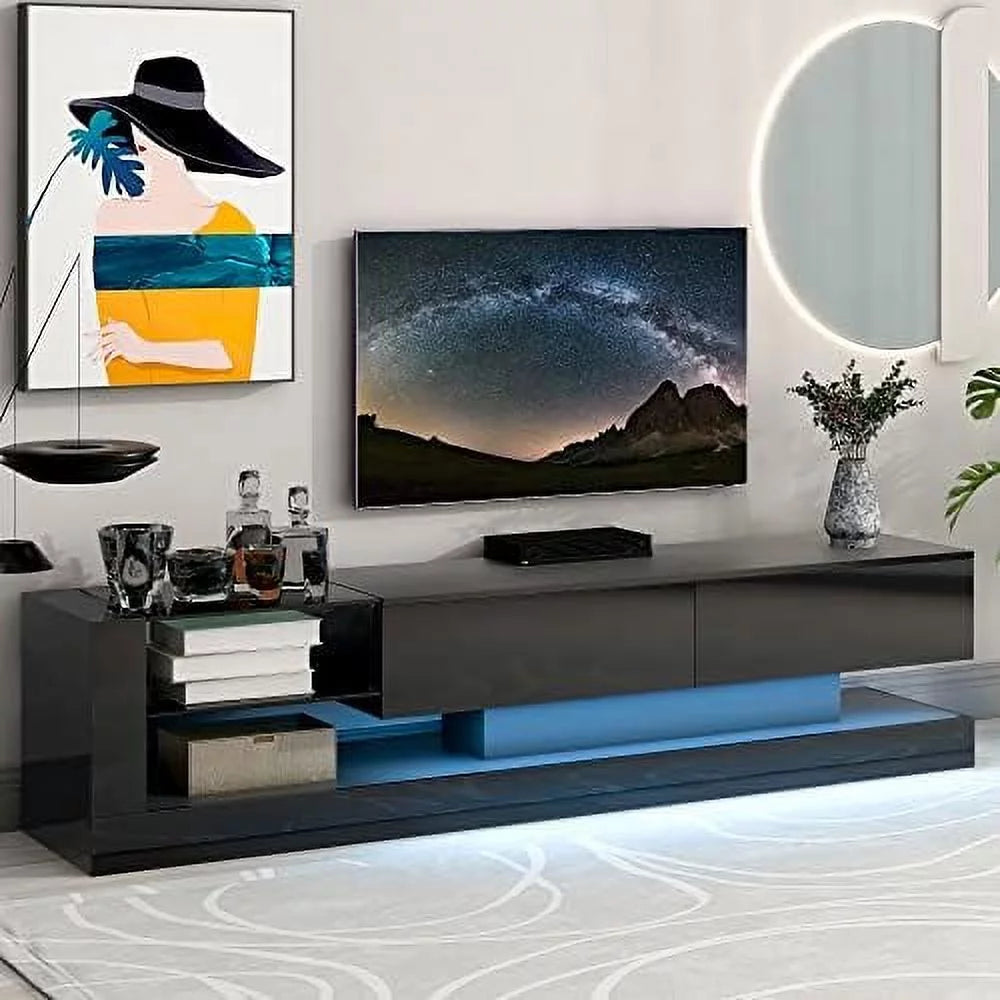 White TV Stand for 80 Inch TV O445149