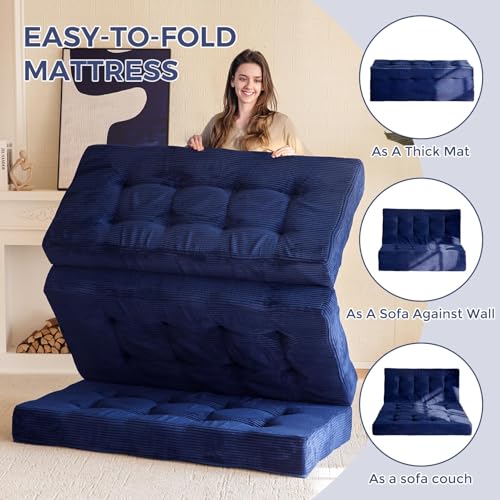 Black 6 Inch Full Foam Folding Mattress P8518