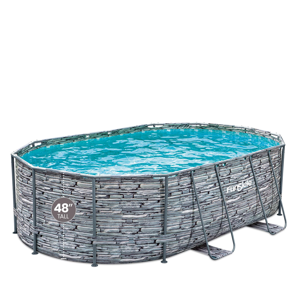 16 ft Oval Above Ground Frame Swimming Pool Q11483