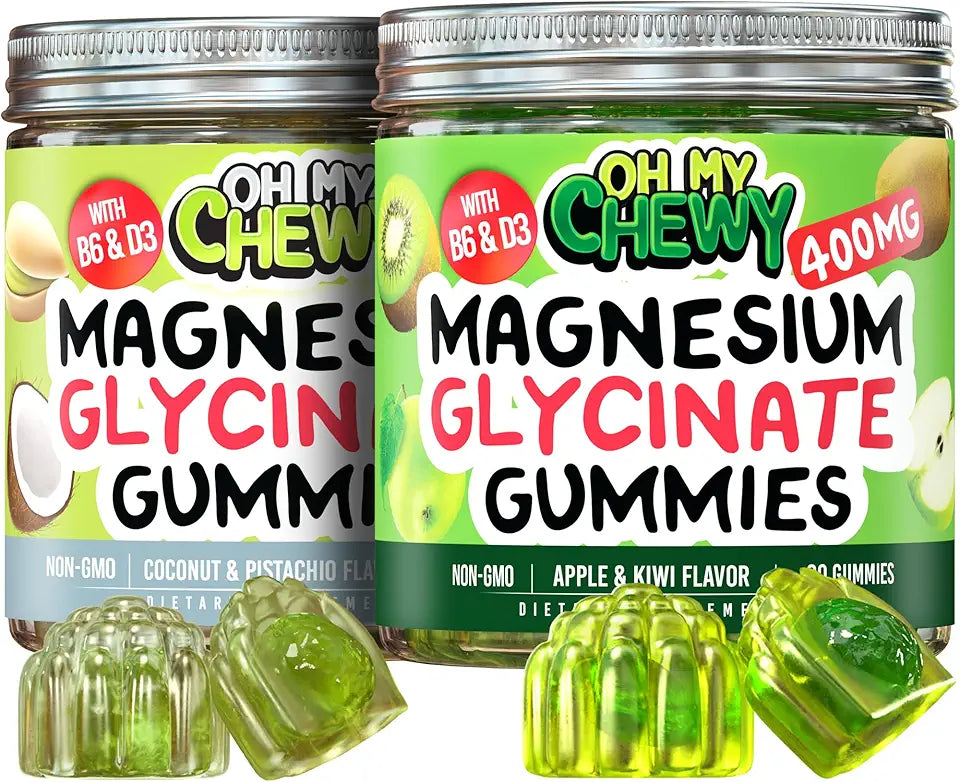 Magnesium Gummies Bundle 2 Bottles 60 Each U5293
