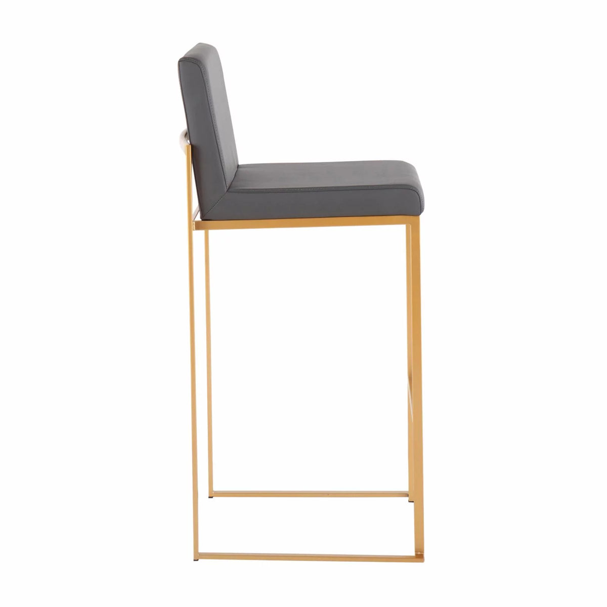 Faux Leather Barstool Set of 2 L5252