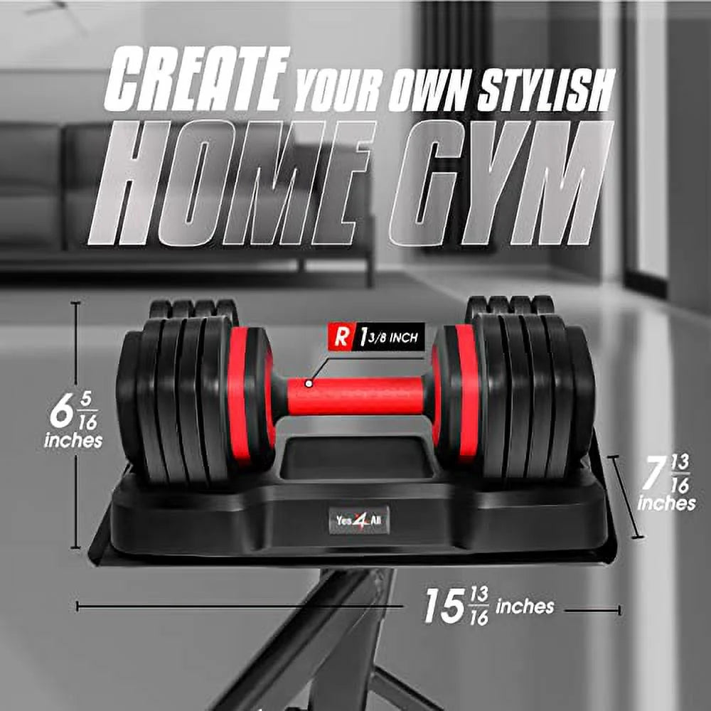 Adjustable Dumbbells Set of 2 55LBS K59514