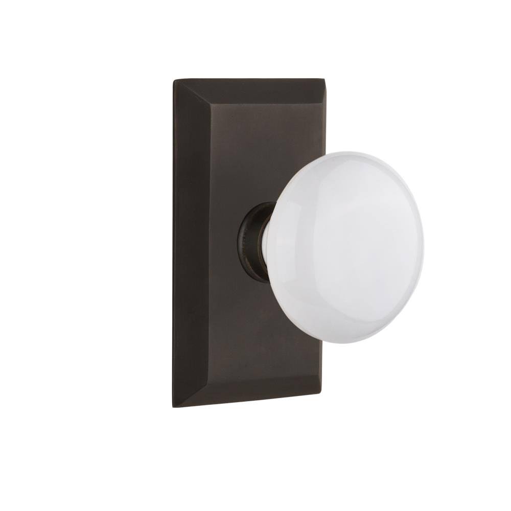 White Porcelain Door Knob B115