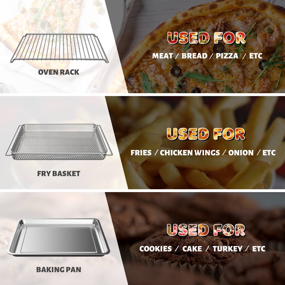 1800 W Stainless Steel 26.4 qt Electric Air Fryer Oven A3523