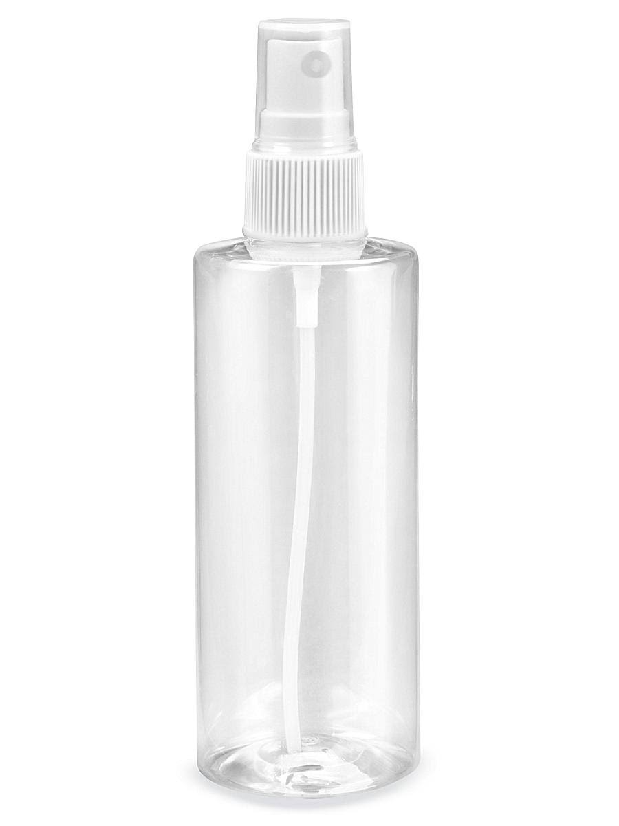 Clear Cylinder Spray Bottles 4 oz Case of 48 L20364
