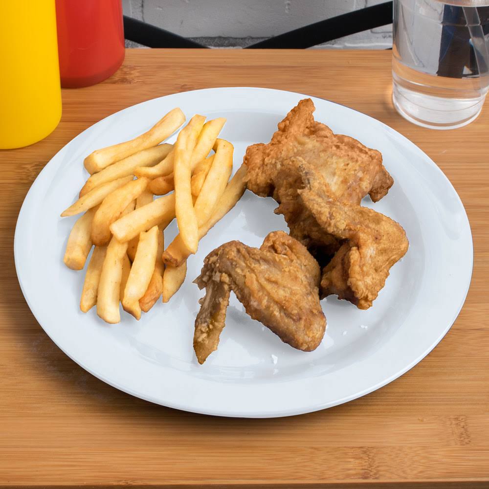 White Melamine Dinner Plate T291439