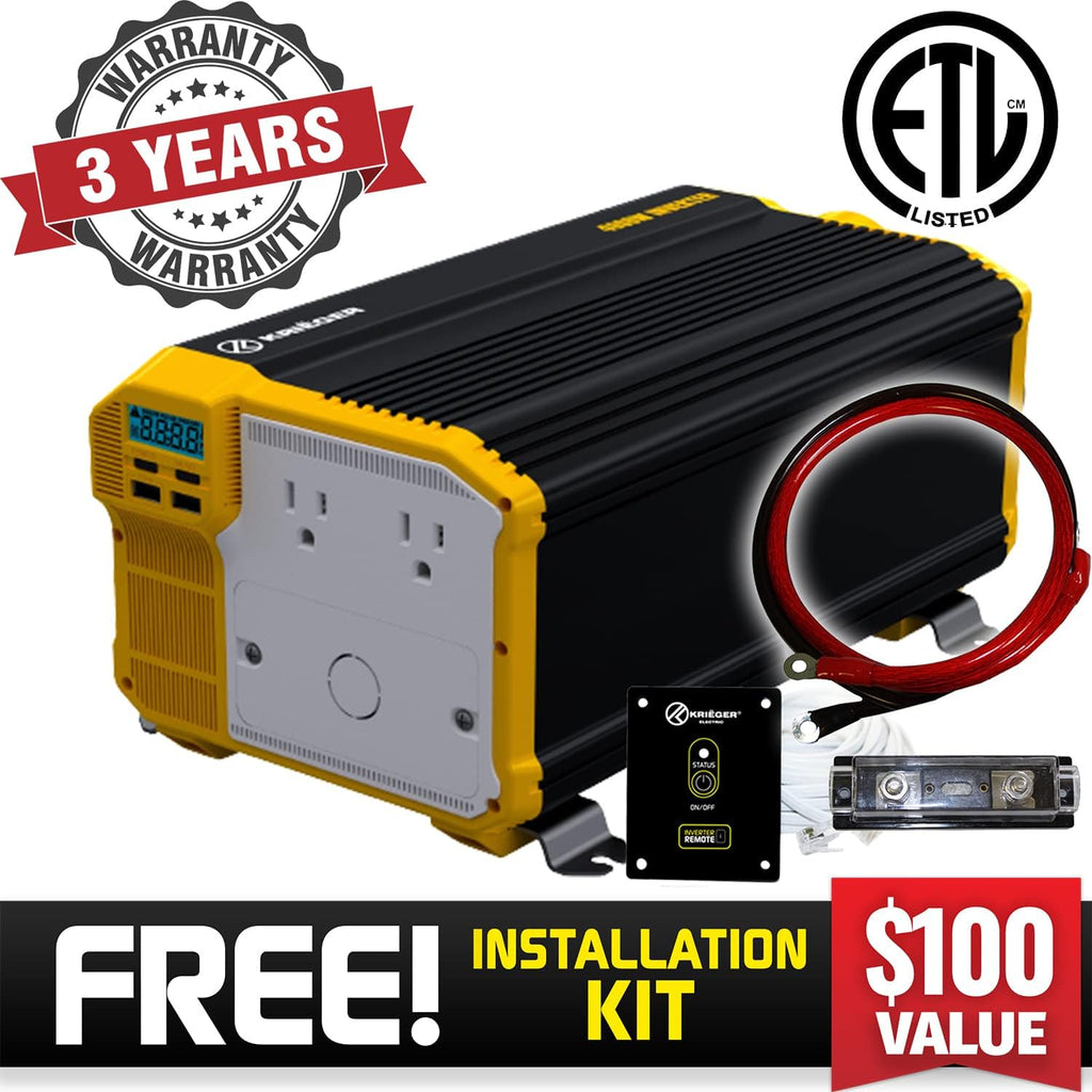 2000 Watt 12V Pure Sine Power Inverter F5442