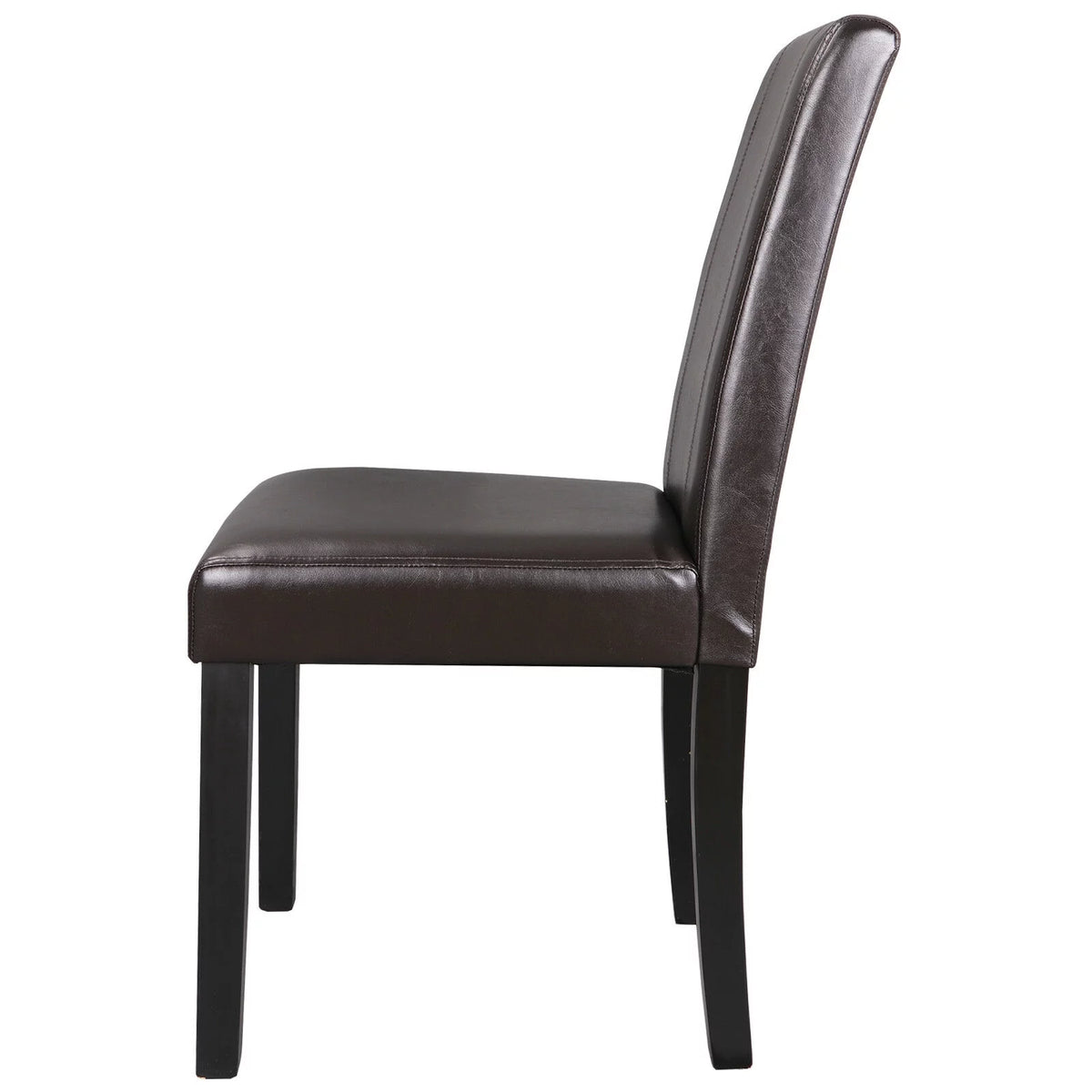 6 Pcs Brown Leather Dining Chair F71739