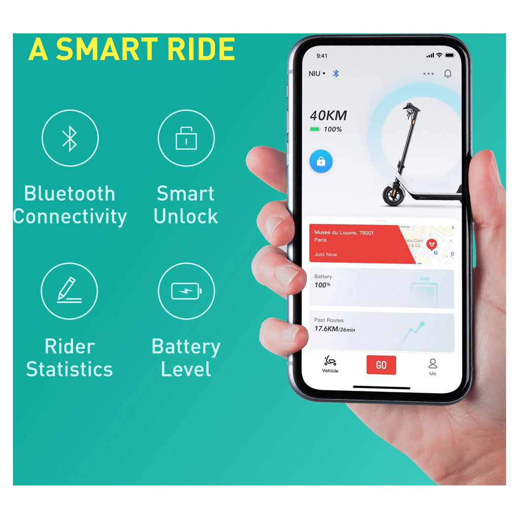 Electric Scooter 300W 25 Miles 17.4MPH Foldable Q1263