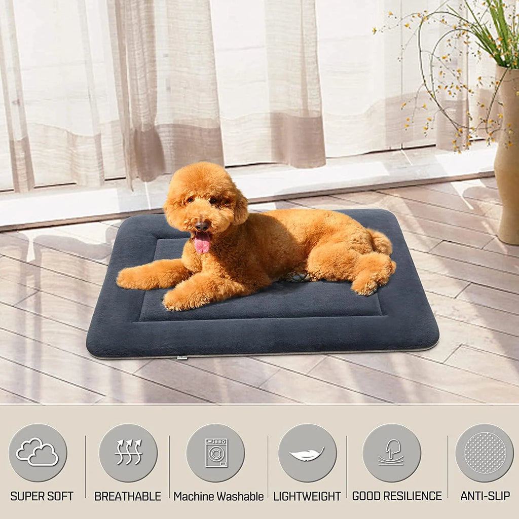 Soft Dog Bed Crate Pad Mat Machine Washable Pet Mattress C317