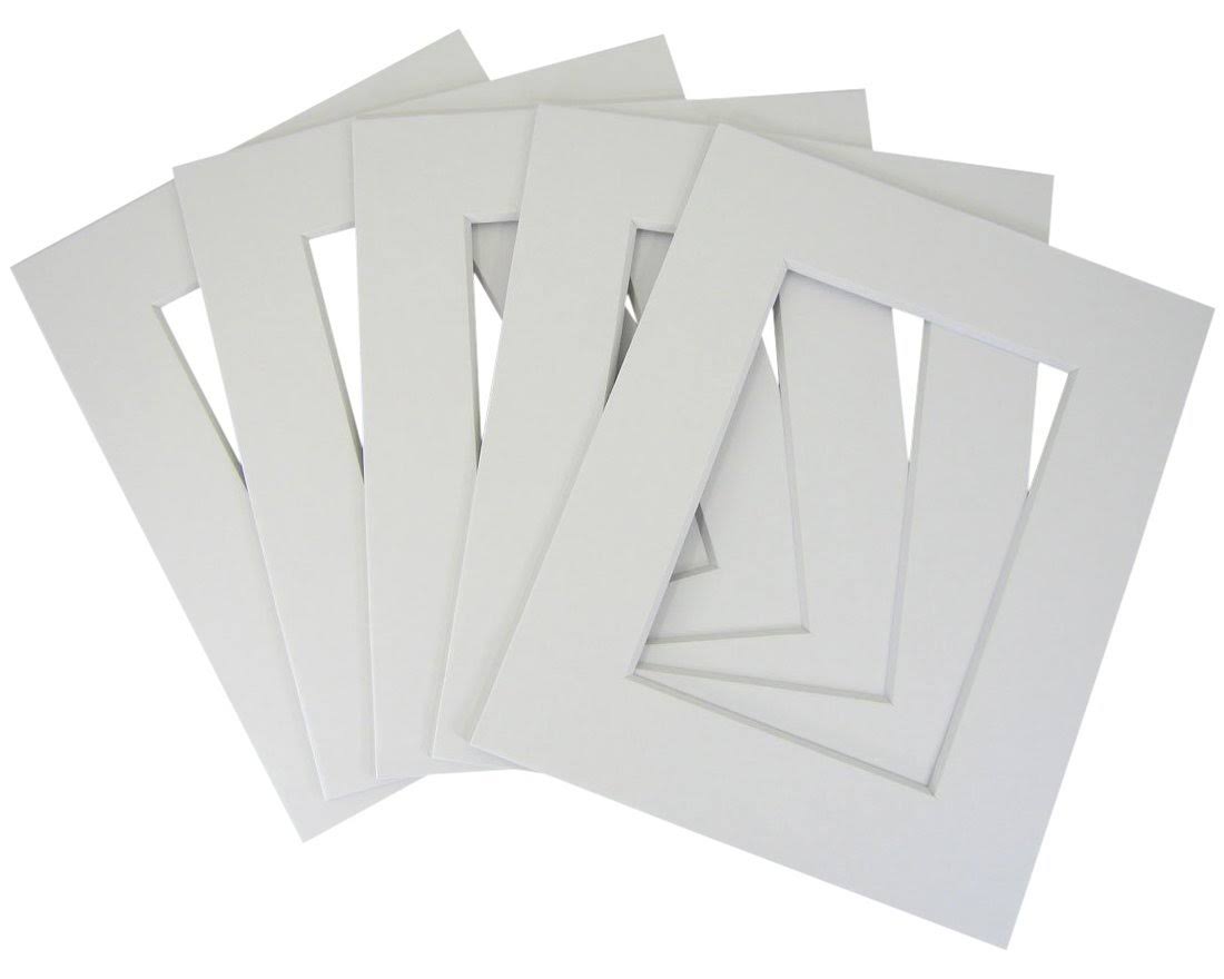 Set of 30 16x20 White Mat for 11x14 Photo with Back and Bag I548