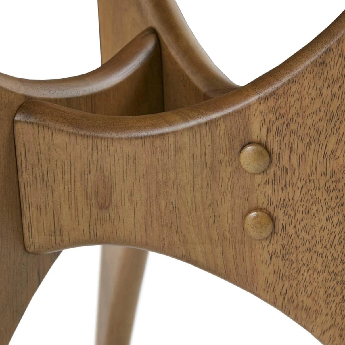 Light Brown Triangle Wood Sofa Table with Solid Wood Legs R67068