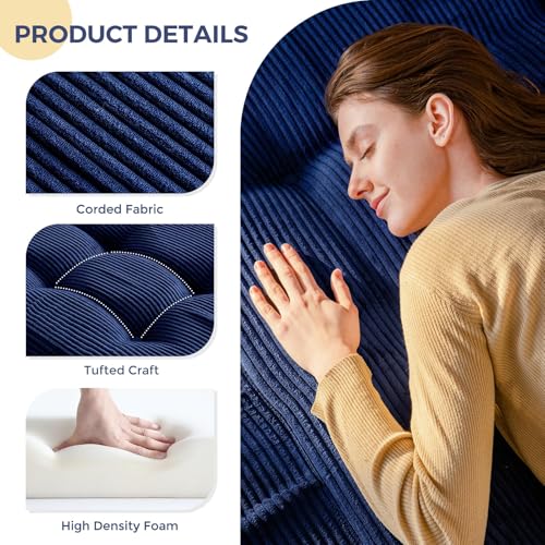 Black 6 Inch Full Foam Folding Mattress P8518