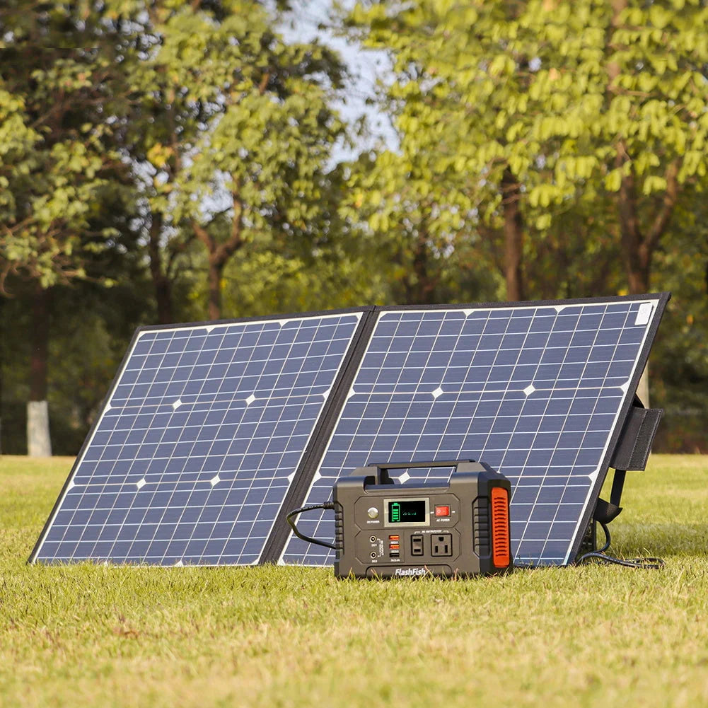 200W Portable Power Station with 50W Solar Panel J40709