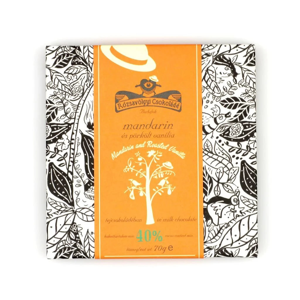 Milk Chocolate W/ Mandarin 40% 70G A3160