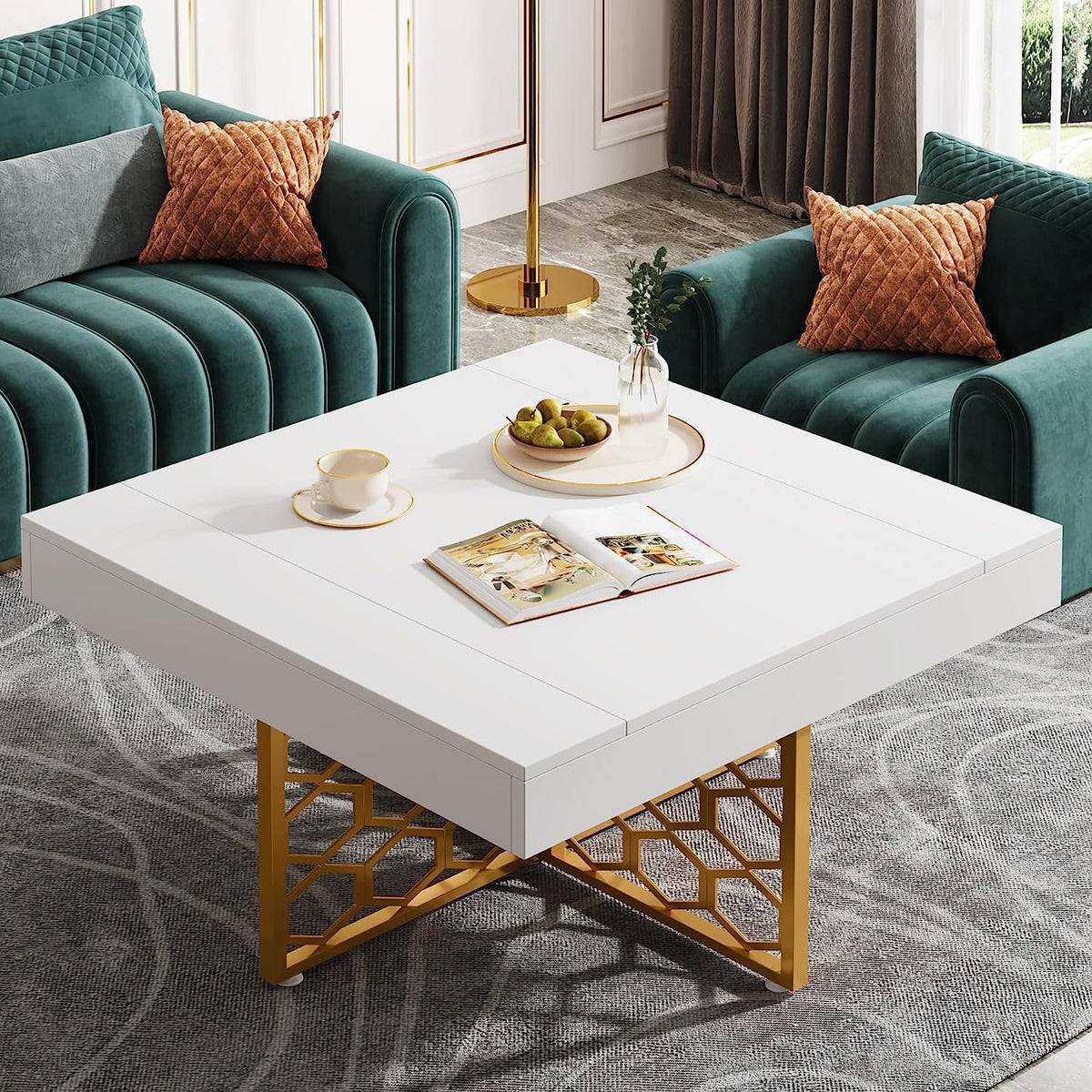 White Square Coffee Table Z446253