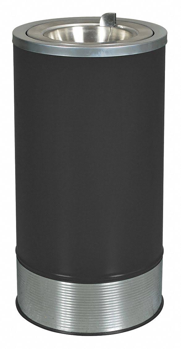 Black 13-1/2 Gal Ash Tray J9179