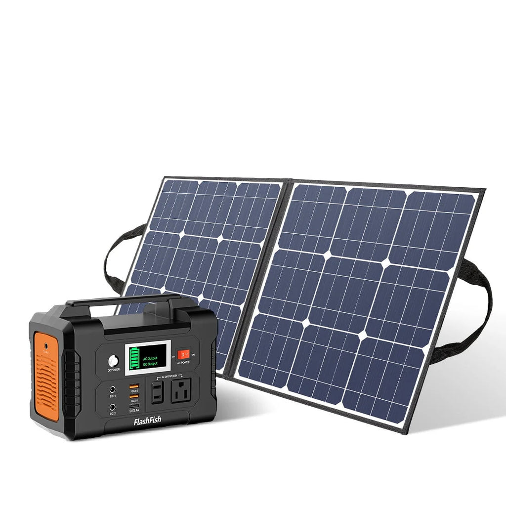 200W Portable Power Station with 50W Solar Panel J40709