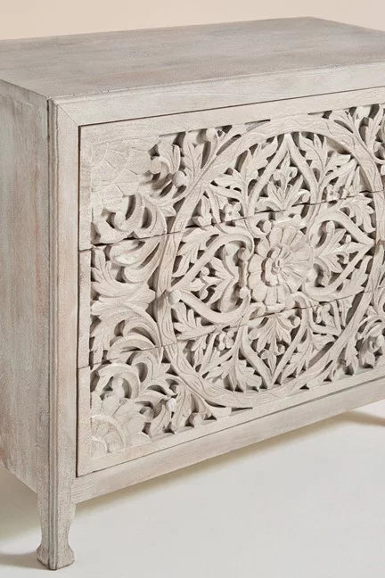 Wooden 3 Drawer Dresser Cabinet H270