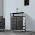 8 Drawer Fabric Dresser with Shelves Z811