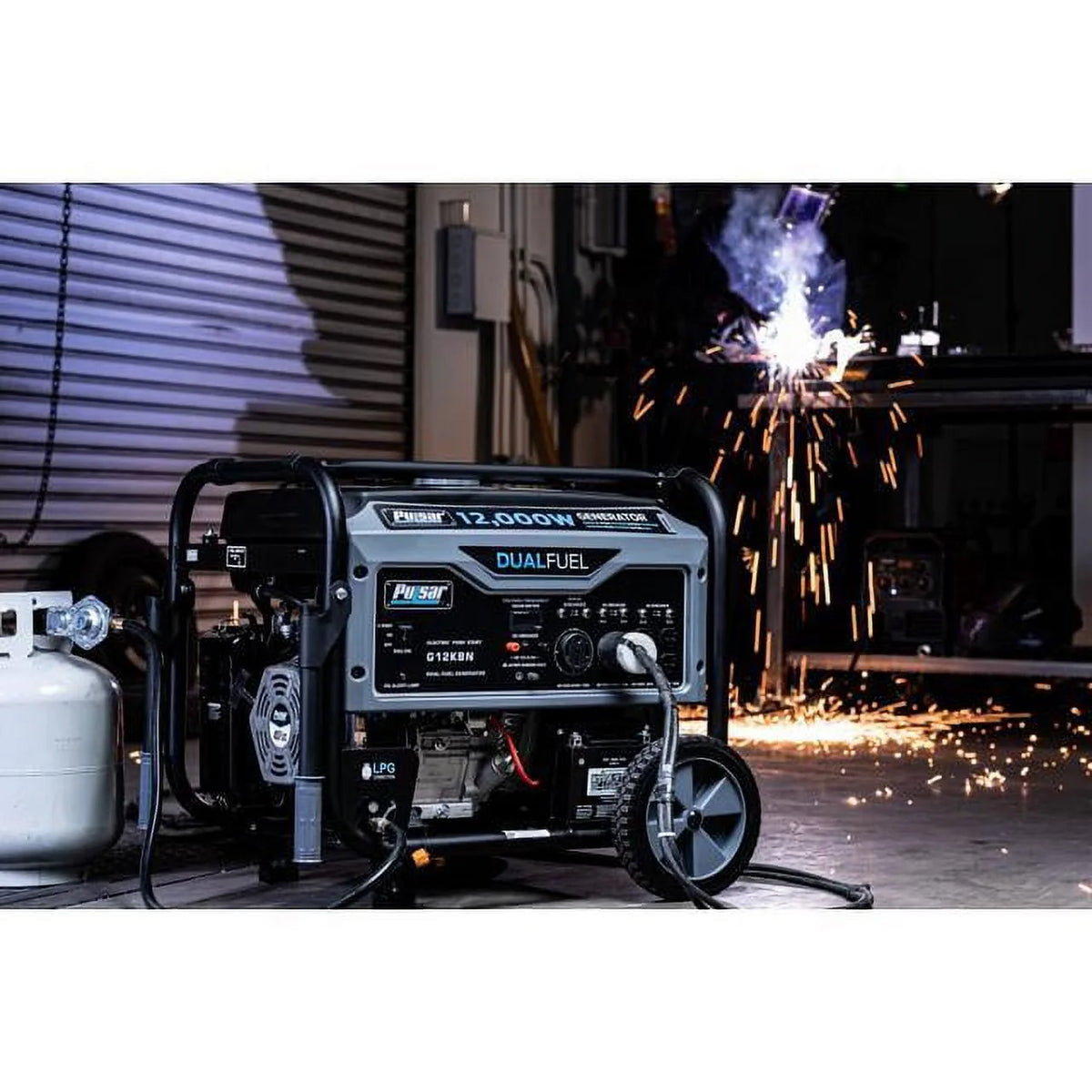 12,000W Dual Fuel Portable Generator with Electric Start C1591