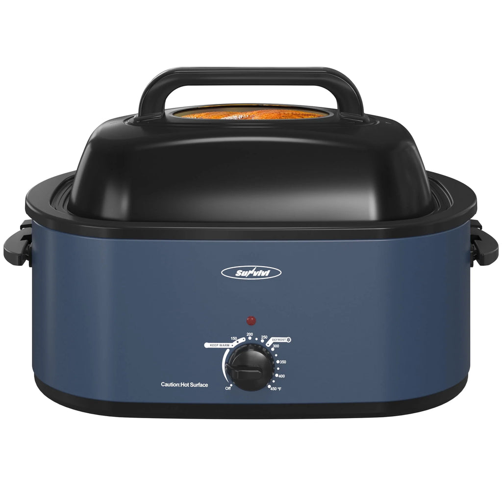 24 Quart Electric Roaster Oven with Glass Lid A60268