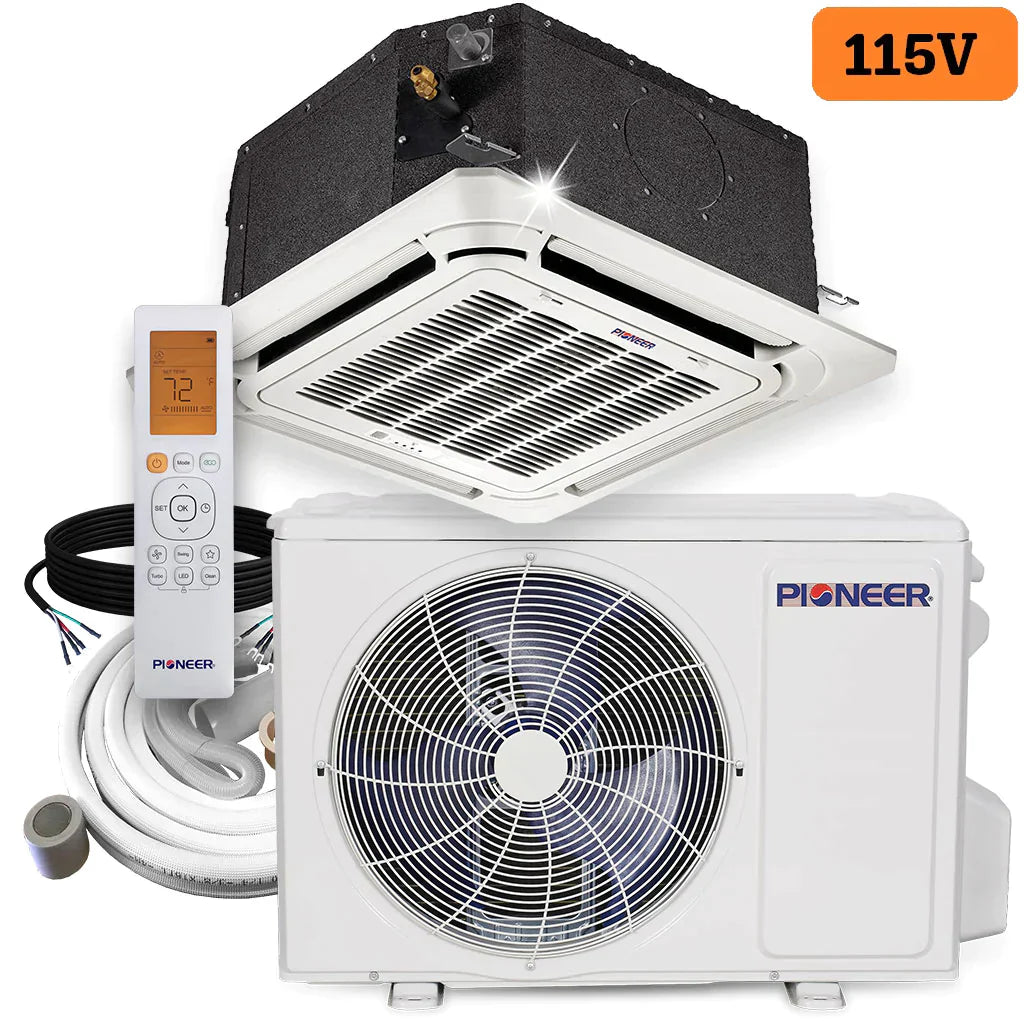 12,000 BTU 21.5 SEER 115V Compact Cassette Mini-Split Air Conditioner Heat Pump C851671