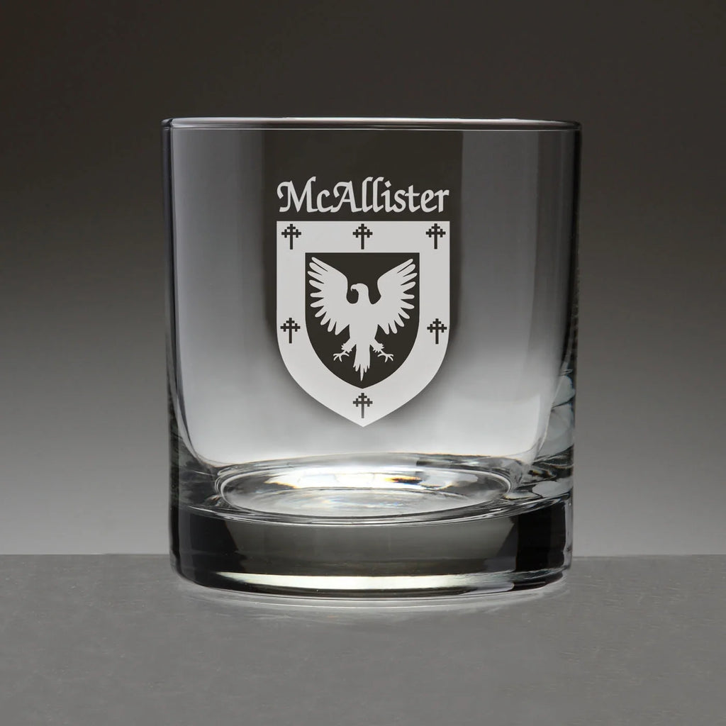 Set of 4 Etched Tumbler Glasses X8185