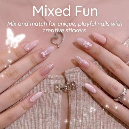Sheer Pink Nude Red Brown Jelly Gel Nail Polish Kit with UV Light C8211