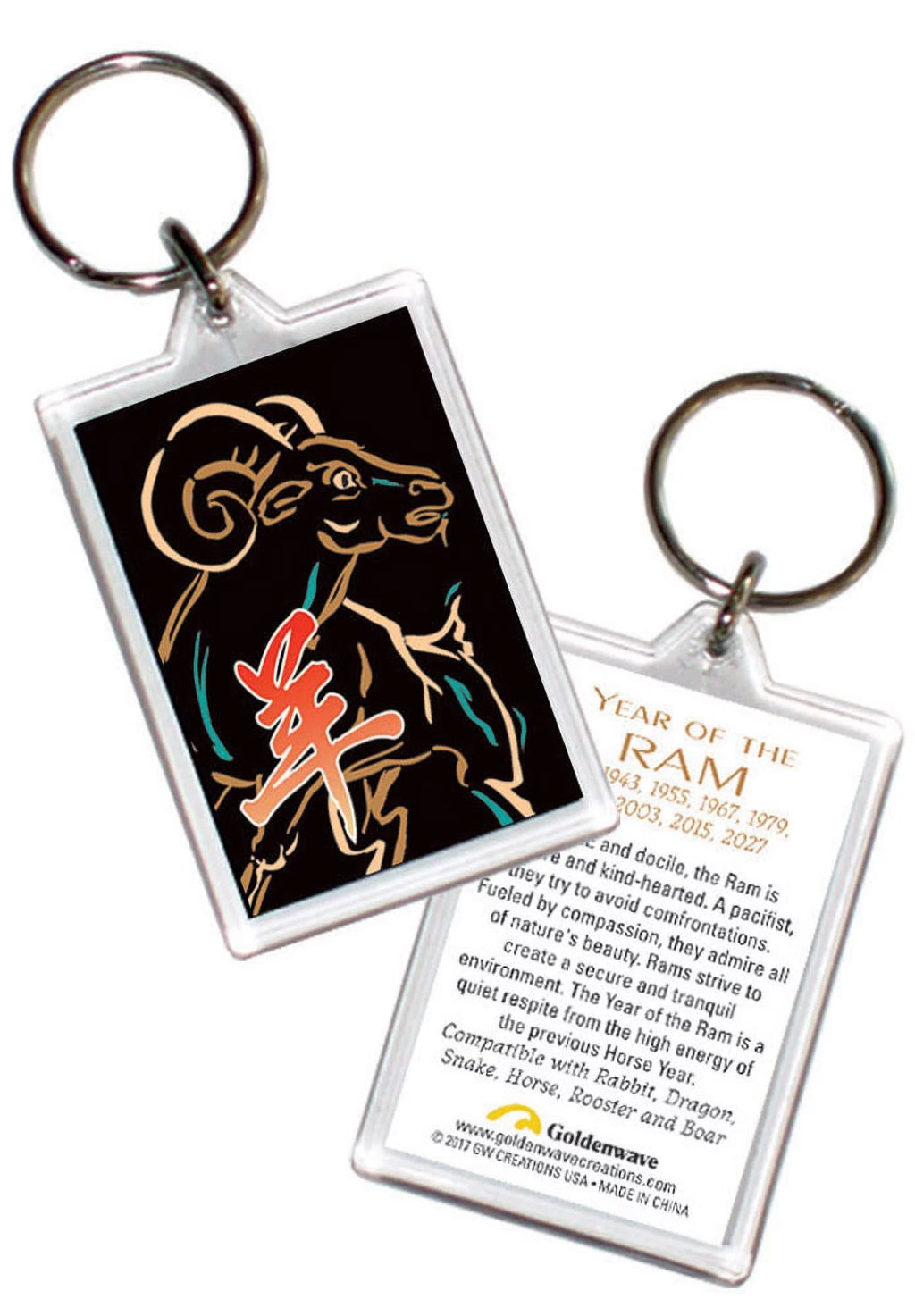 Chinese Zodiac Year of the RAM 6 Piece Gift Set F982