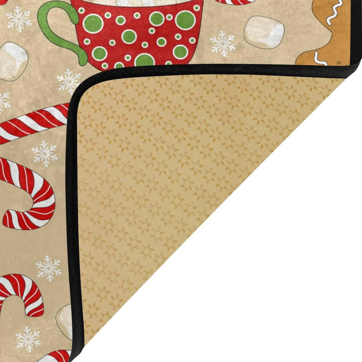 Gingerbread Man Christmas Kitchen Mat Washable Non-Slip 39"x20" S41146
