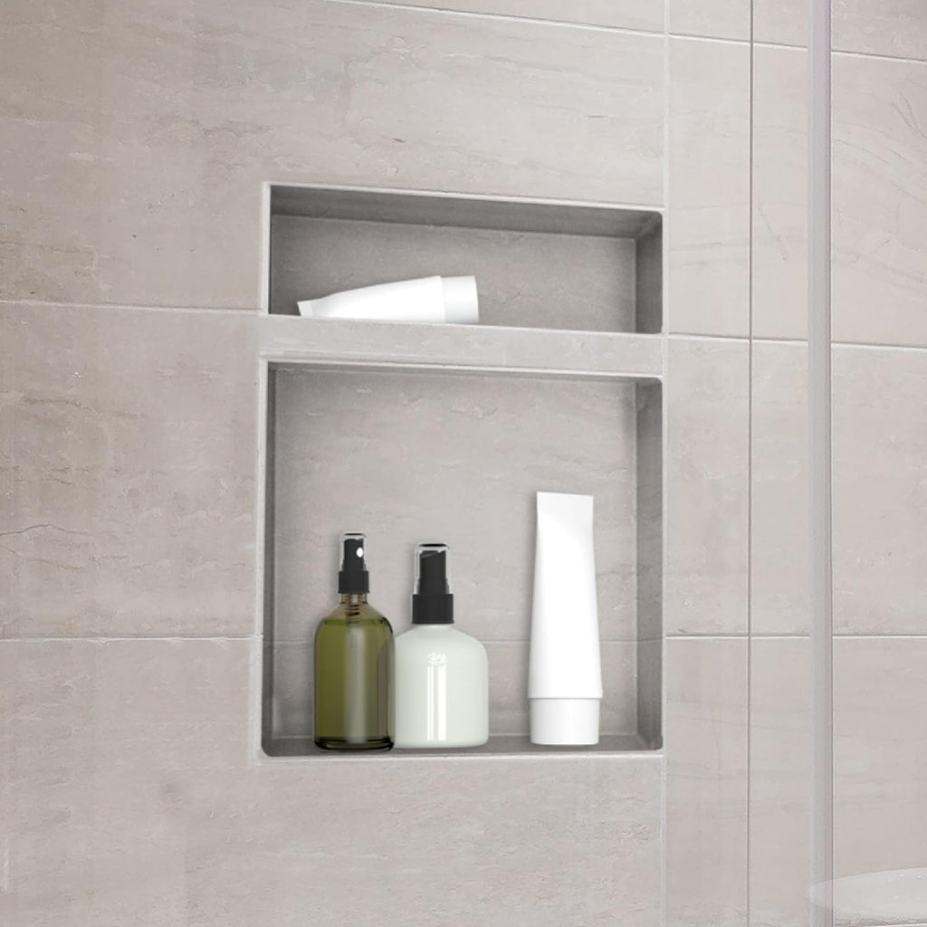 Black Matte Shower Niche Tile Template W209