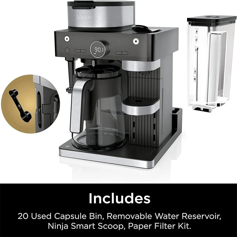 Black and Stainless Steel Espresso & Coffee System E203