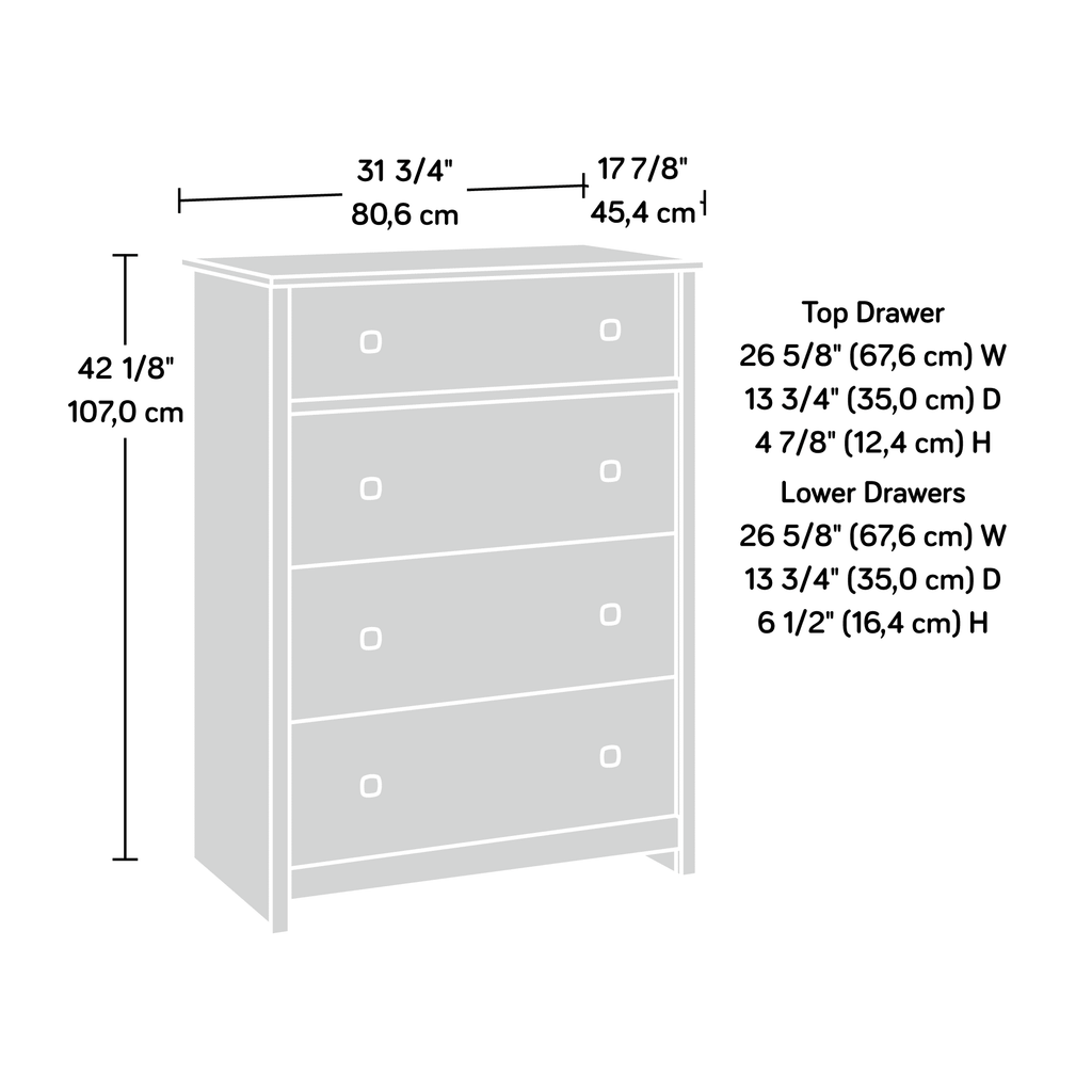 4 Drawer Dresser P641