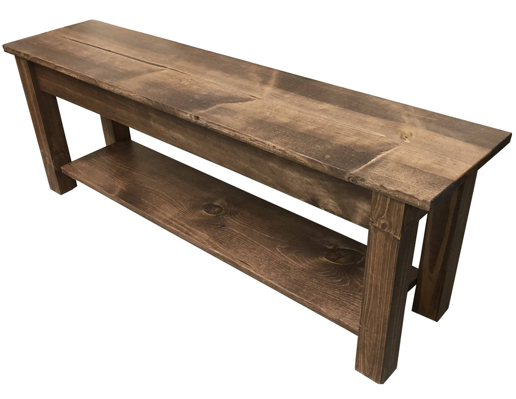 Bench with Shelf 72 Inches R31151