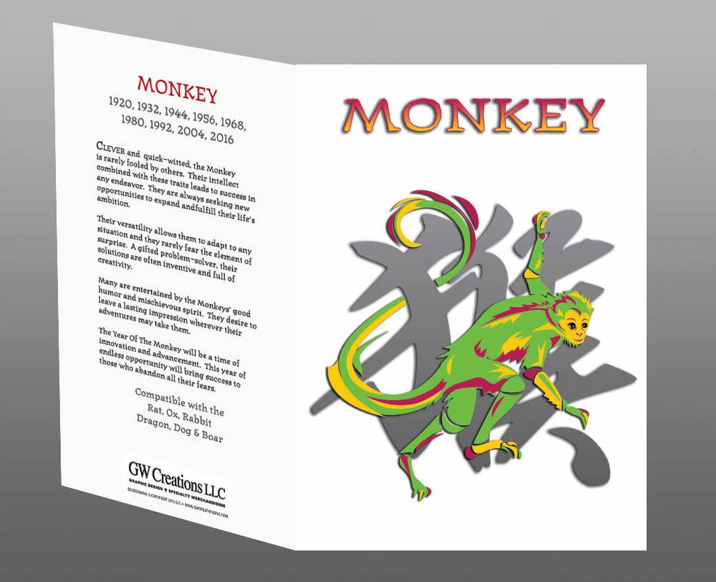 Chinese Zodiac Year of the Monkey 6 Piece Gift Set K68361