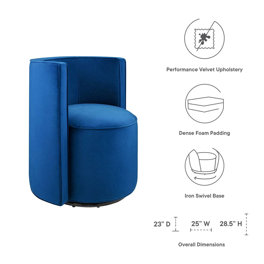 Velvet Swivel Chair X997768