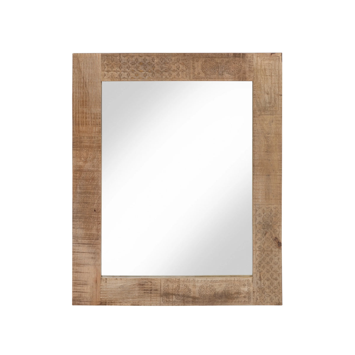 Natural Solid Wood Wall Mirror R5978