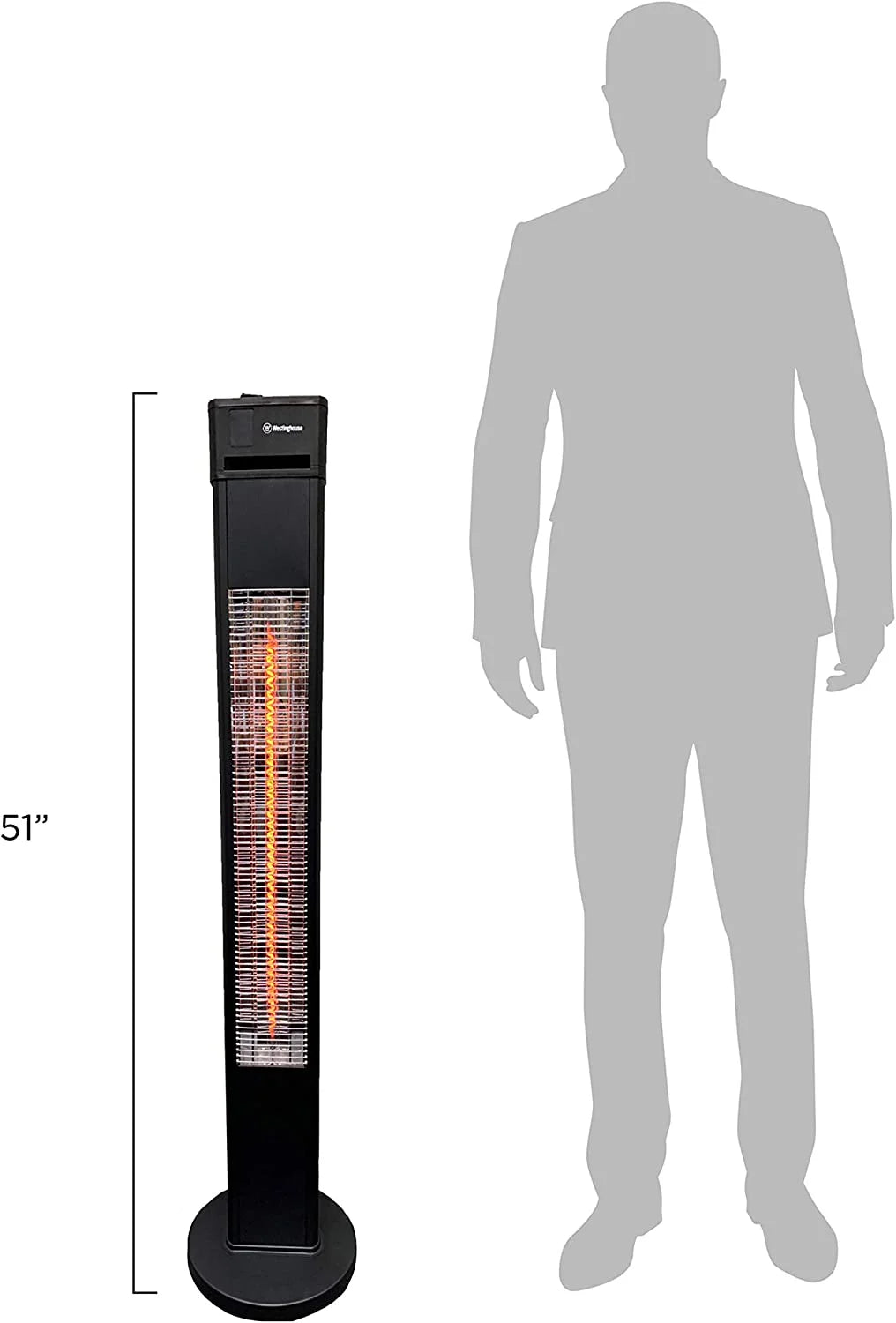 Infrared Electric Outdoor Heater Freestanding Q8406
