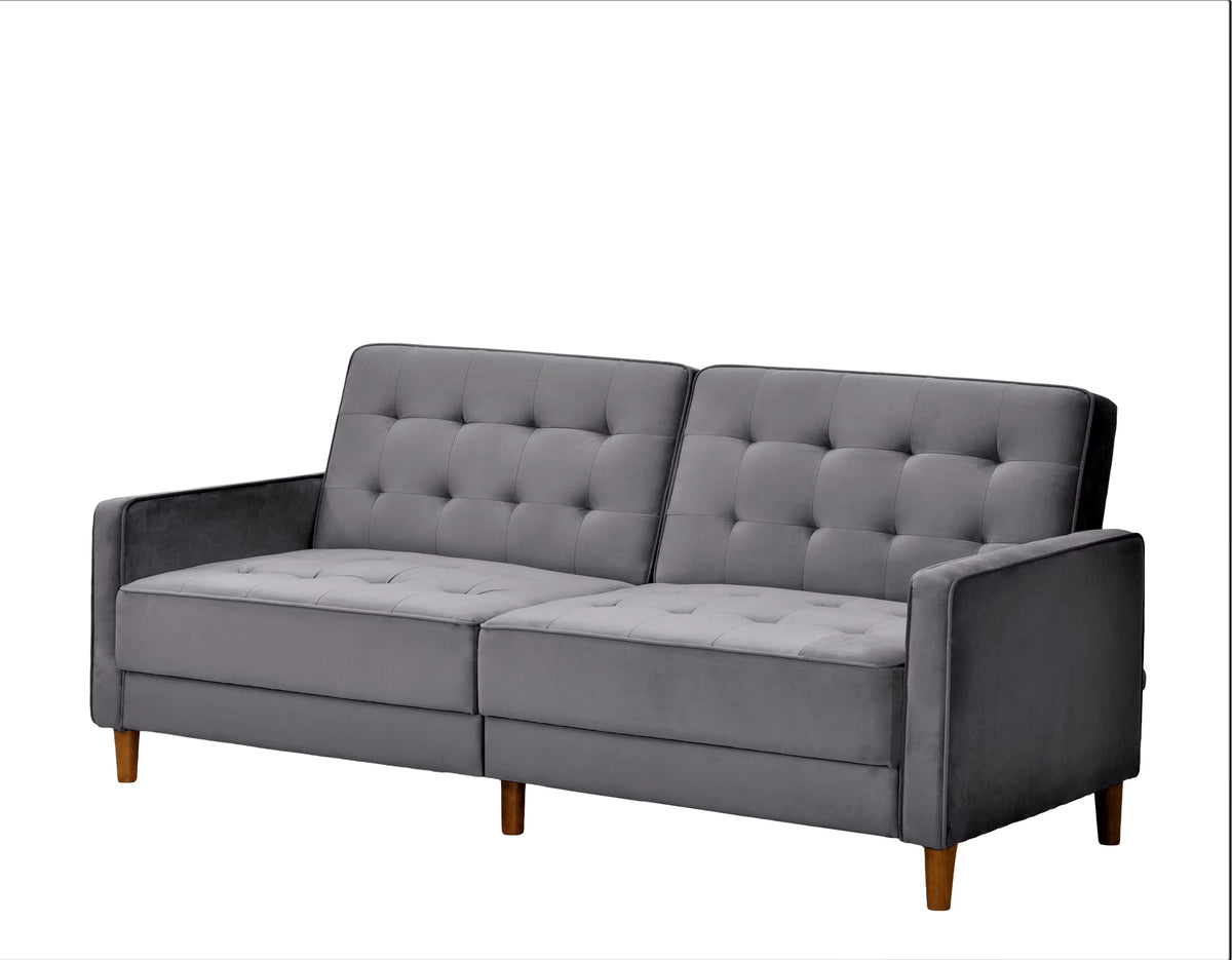 Grey Sofa Bed with Pull Out Bed P7576