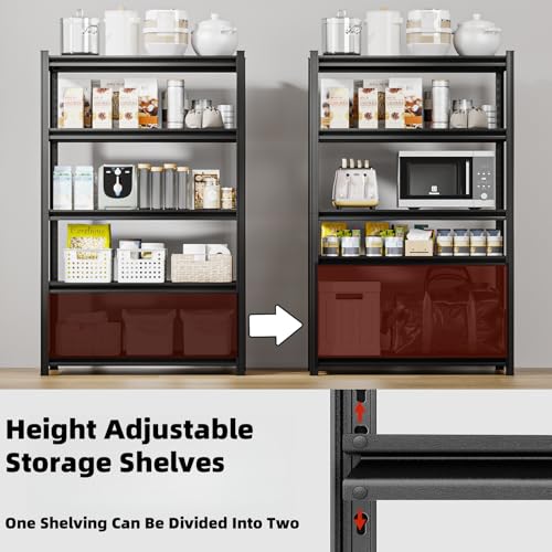 72" H Heavy Duty Metal Shelving 3500LBS Adjustable Storage Shelves R648