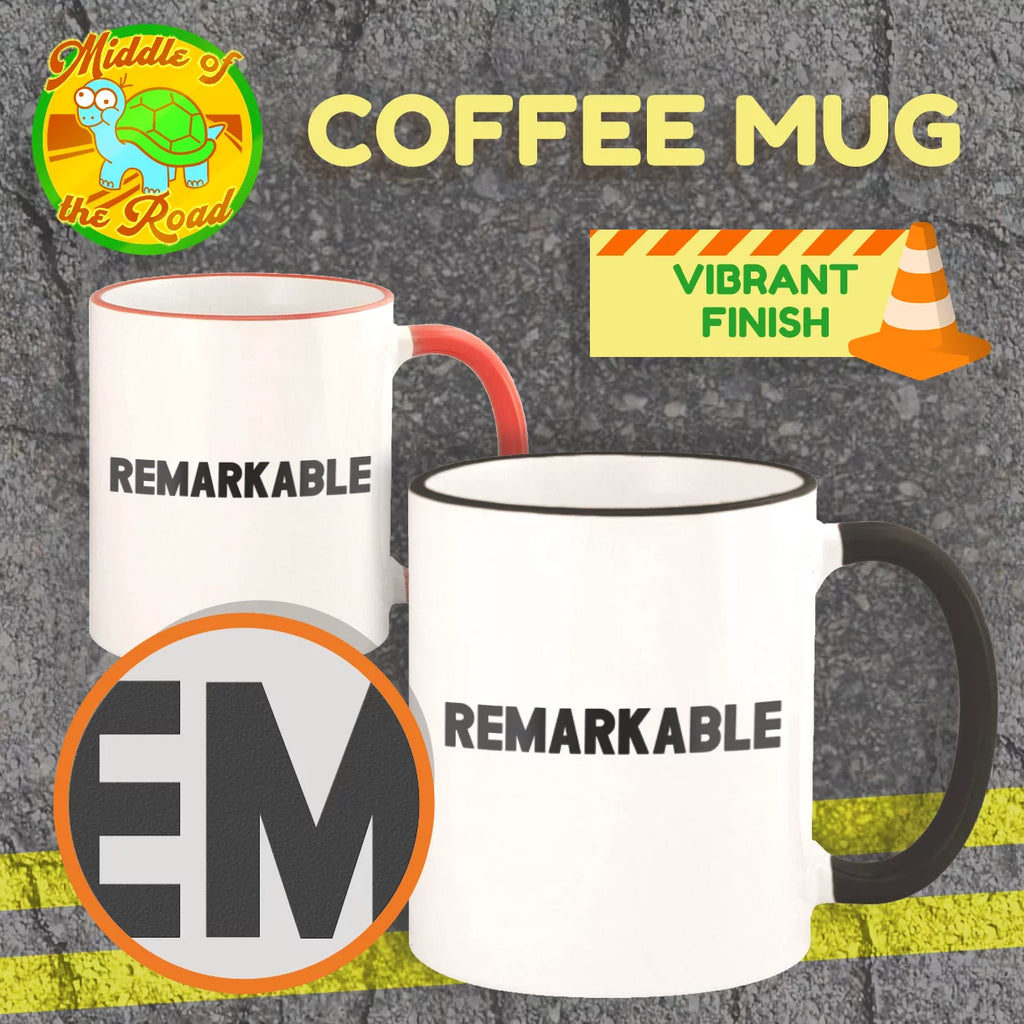 11oz Colored Handle and Rim Coffee Mug I529489