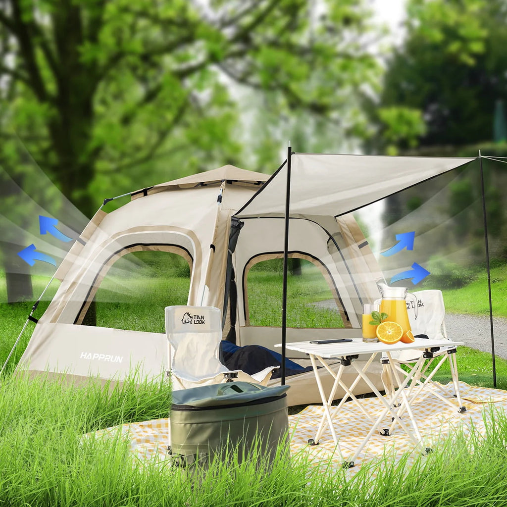 6-8 Person Waterproof Tent with Rain Fly and Carrying Bag T84228
